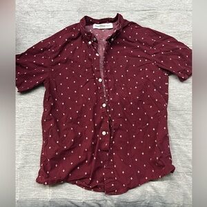 Old Navy Red Button Down Shirt - Kids